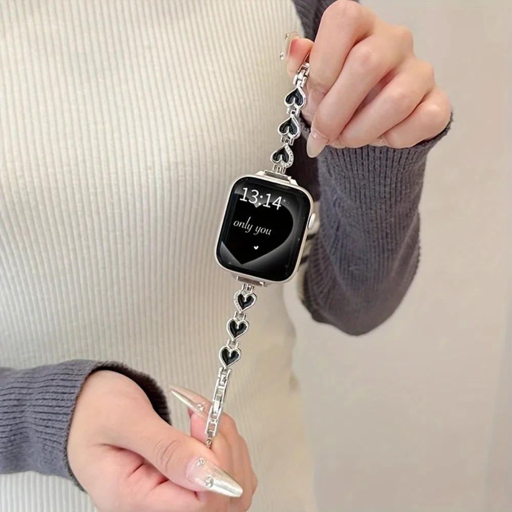 yZ[zLove Metal NGCeBuuXbg - Apple Watch 38-49mm ɓKA9-1 SE UItra V[Yƌ݊A߉\ȃobN