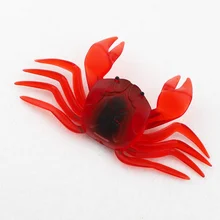 5 unidades/pacote isca de caranguejo 10.5cm 12cm 14cm isca de pvc macio iscas de pesca de caranguejo vermelho água salgada