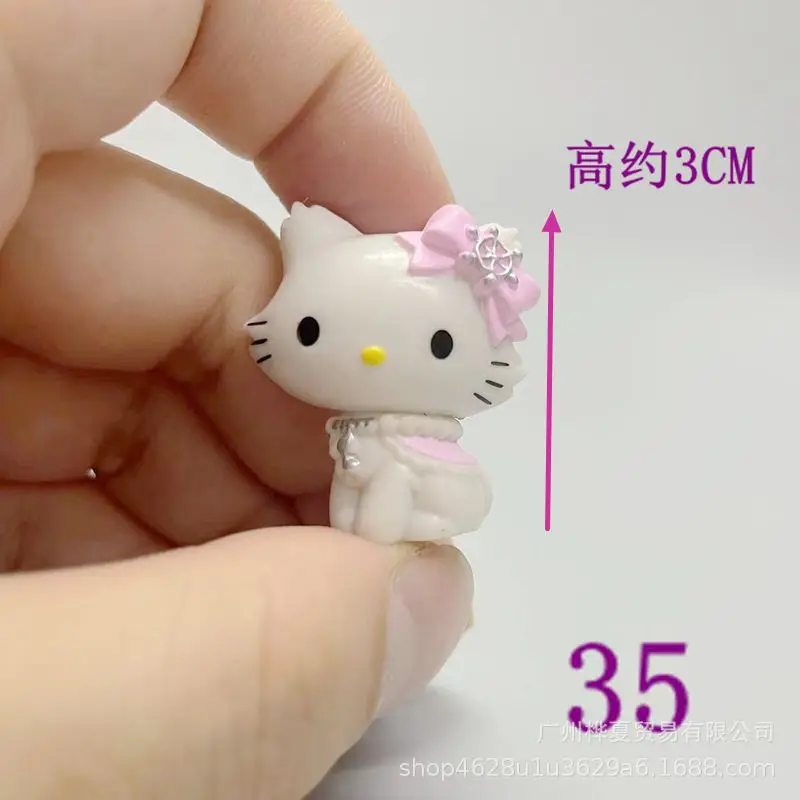 MINISO Sanrio Hello Kitty Anime Action Figure Angel Cat Doll Cake Room Decorative Decoration Christmas Gifts for Girls Children