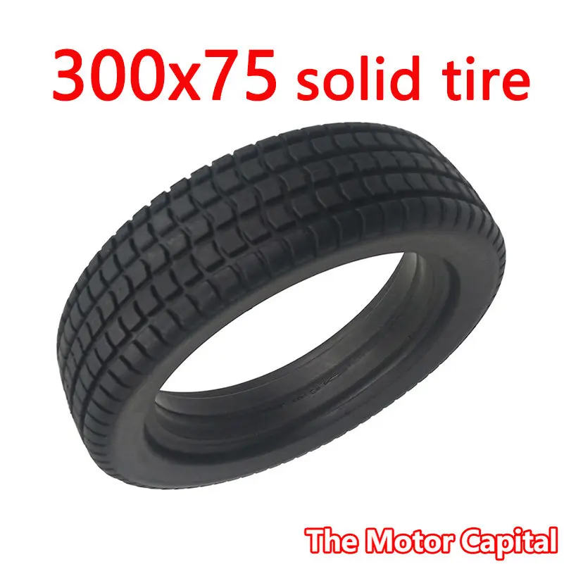 

High Quality Brand New 300x75 Solid Tire, 12 Inch for Wheelchair Kids Tricycle Stroller Accessories