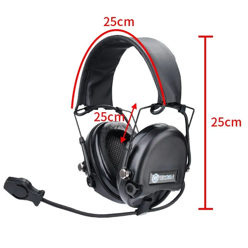 WADSN Taktische Sodin Pickup Noise Reduction Kommunikation Schießen Kopfhörer Ourdoor Jagd SC Spiel headset Mit Ken U94 PTT