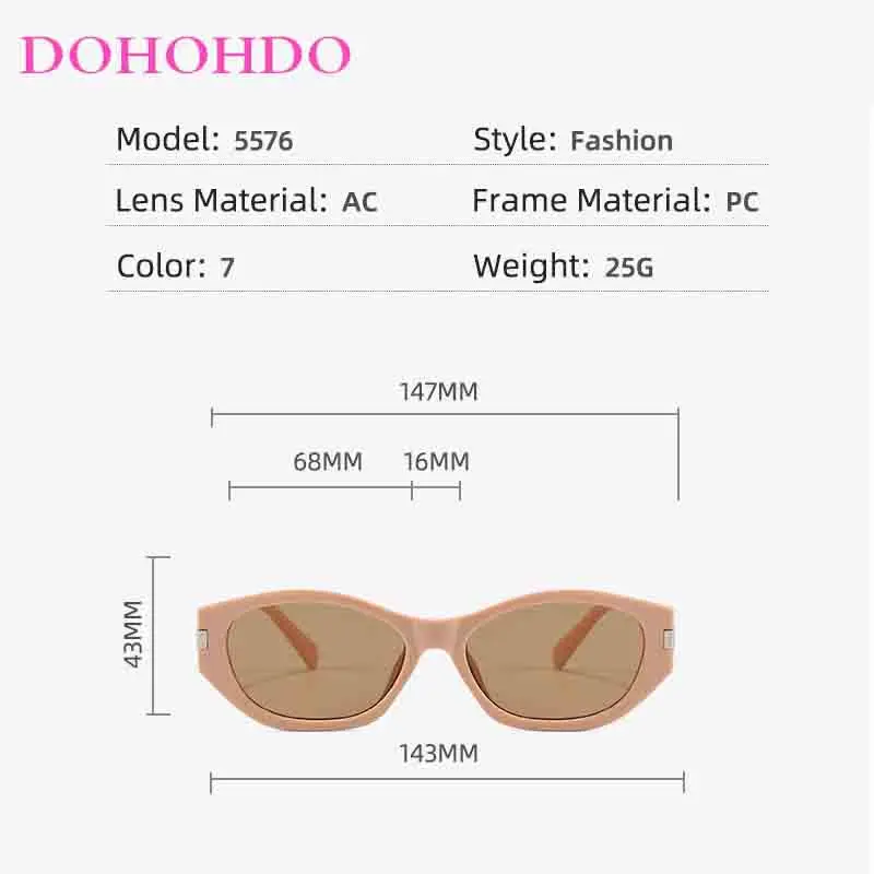 2025 البيضاوي الفاخرة العلامة التجارية تصميم نظارات شمسية كلاسيكية للنساء والرجال خمر عين القط النظارات الشمسية UV400 حماية الصيف نظارات شمسية