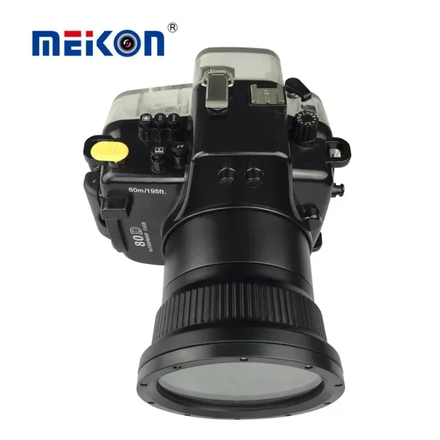 Meikon 40M 130ft Waterproof Underwater Camera Housing Diving Case for Canon EOS 80D Digital DSLR Camera Scuba Suits