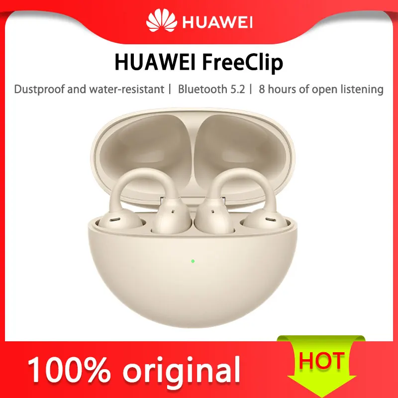 HUAWEI FreeClip Dual Microphone + VPU Dynamic Dual Magnetic Unit Ear Clip Open True Wireless Bluetooth Headset