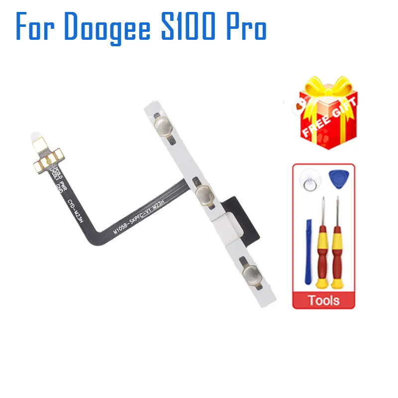 

New Original DOOGEE S100 Pro Power Volume Button Key Side Cable Flex FPC Accessories For DOOGEE S100 Pro Smart Phone