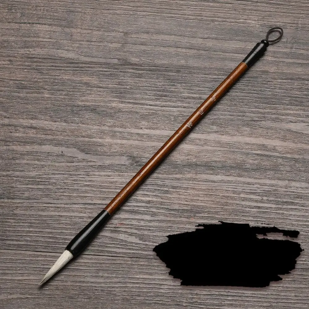 

Oil Watercolor Chinese Calligraphy Brush Oil Painting Wood Scriptures Writing Brush Wolf Hair Art Paint Brush Drawing Tool