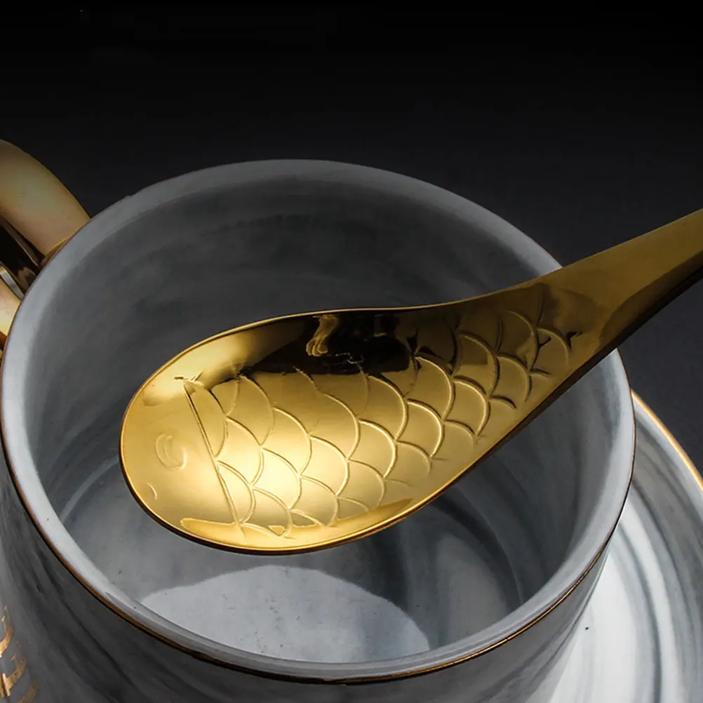 

Dessert Spoon Stainless Steel Spoon Coffee Spoons Stirring Spoon Soup Spoon