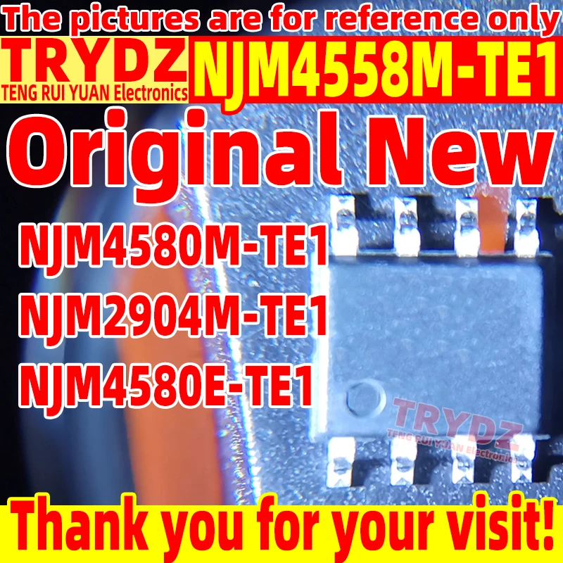 100-10pcs Original New NJM4558M-TE1 NJM4580M-TE1 NJM2904M-TE1 NJM4580E-TE1 DMP8 SOP8