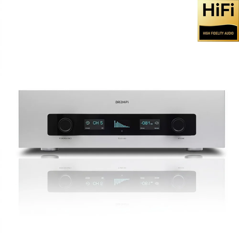 CHUBANs neuer TELOS-590 High-Fidelity-Integrierter Verstärker verfügt über einen leistungsstarken 200W*2 RCA-XLR-Eingang und ein Vollaluminium-Gehäuse.