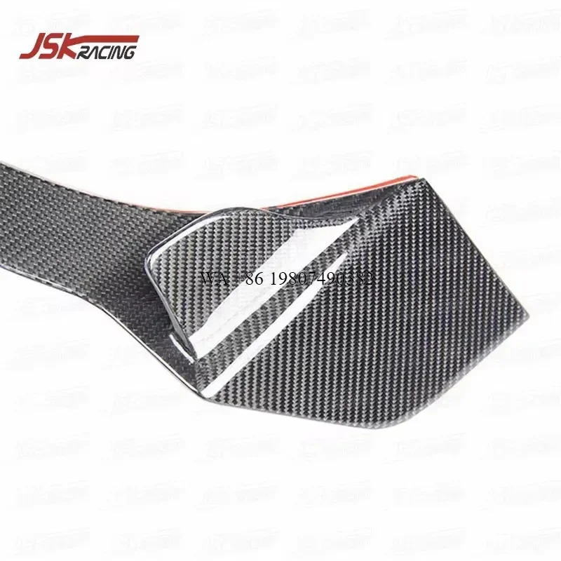 Wmwmnu PT Style Carbon Fiber Rear Bumper Canards Splitter for 2019-2021 F8 Tributo Body Kit Diffuser Lip