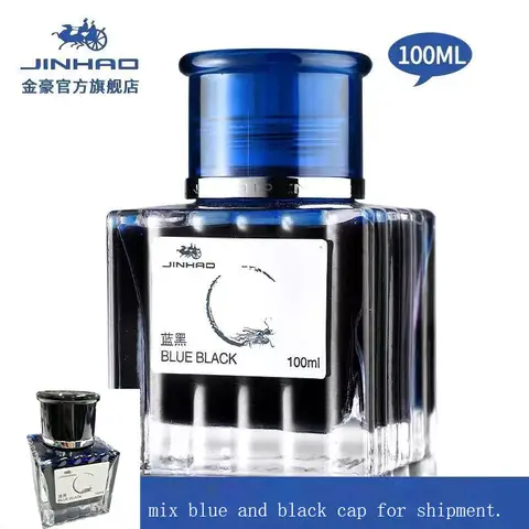 JINHAO 100 ml Vulpen Inkt Non-carbon Cartridge Refill Glas Gebotteld Vulpen Inkt Briefpapier Kantoor Schoolbenodigdheden