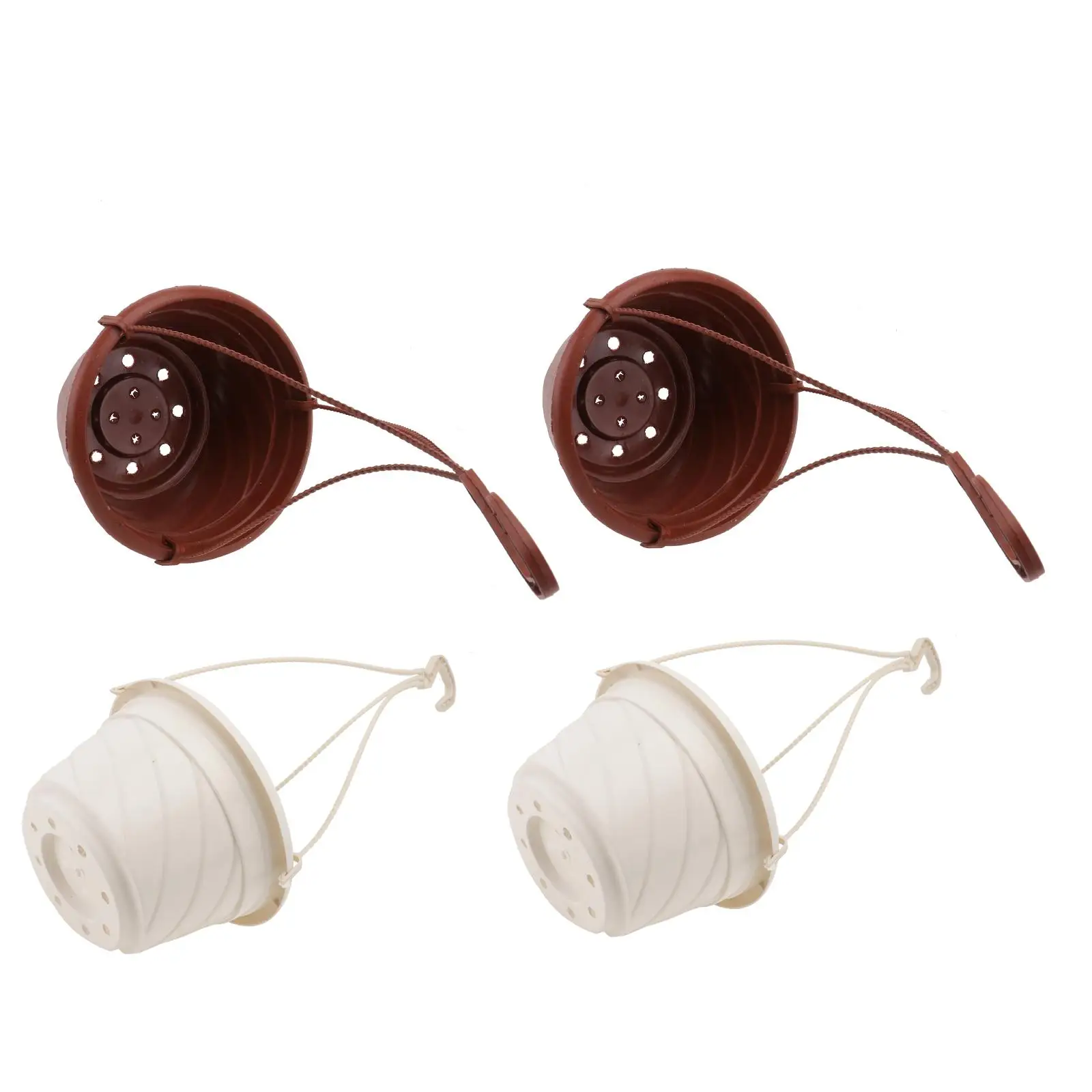 

4 Pcs Hanging Flower Pot Chlorophytum Planter Plants Container Balcony Study Room Decor Plastic Thick Material