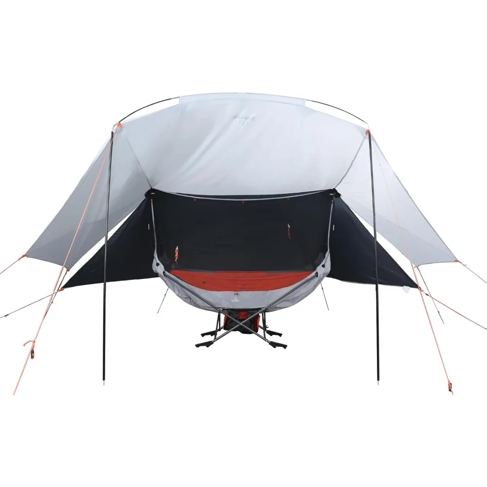 Portable Hammock with Stand, Compact Folding Framed Hammock with Mosquito Net, Chair, Indoor or Outdoor, Ideal for Sitting