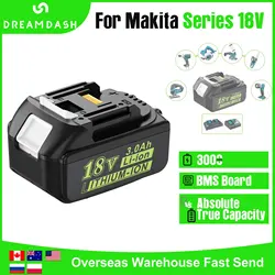 For Makita Battery 18V 3000mAh Rechargeable Power Tools Battery 18650 Li-ion Battery Pack Replacement For Makita BL1830 Tool