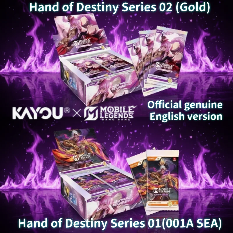 

In Stock Genuine KAYOU Mobile Legends: Bang Bang - Hand of Destiny Collectible Cards-Series 01-02 English Version Collect Card