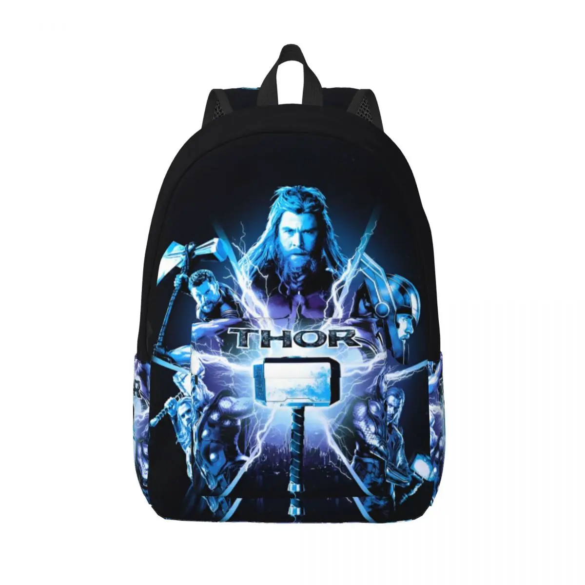 Mochila con martillo de Thor de mitología nórdica para hombres y mujeres, mochila informal de trabajo para estudiantes, retrato, bolsas de lona para ordenador portátil, deportes