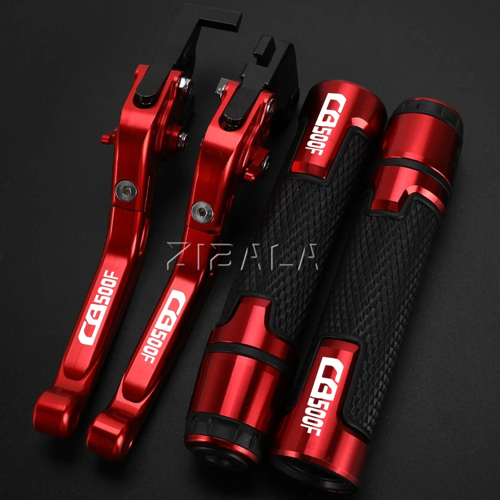 

FOR HONDA CB500F CB 500 F CB 500F 2023 2024 2025 Adjustable Brake Extendable Clutch Lever & Handle Grips Motorcycle Accessories