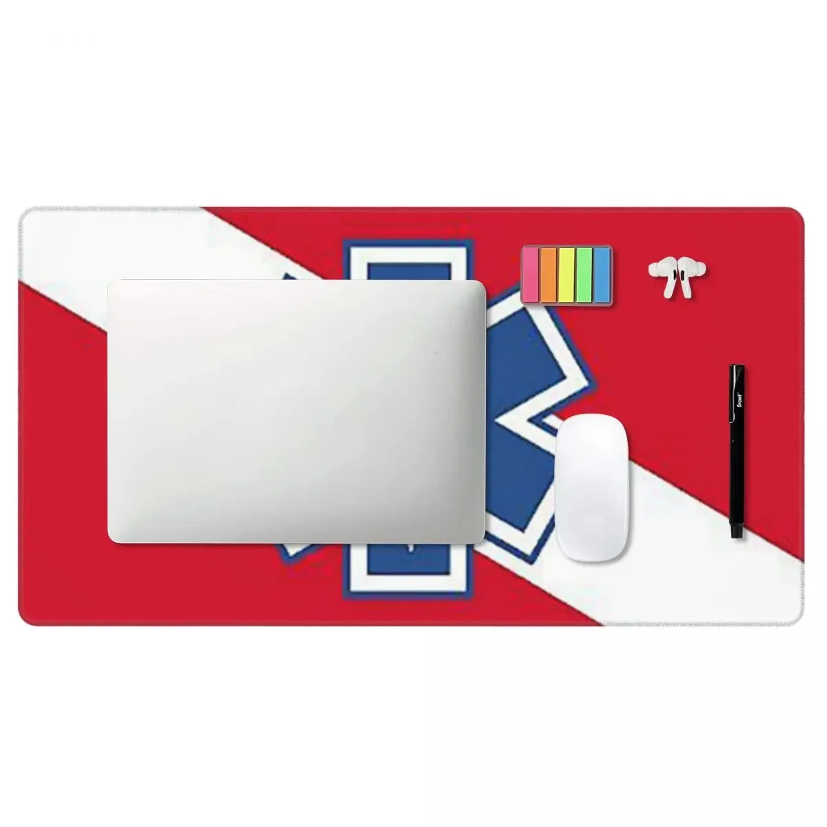 Large Mouse Pad Emt Star Of Life Emergency Medical Gamer PC Laptop Mats KeyboardComputer Gaming Office Accessories Desk Mat