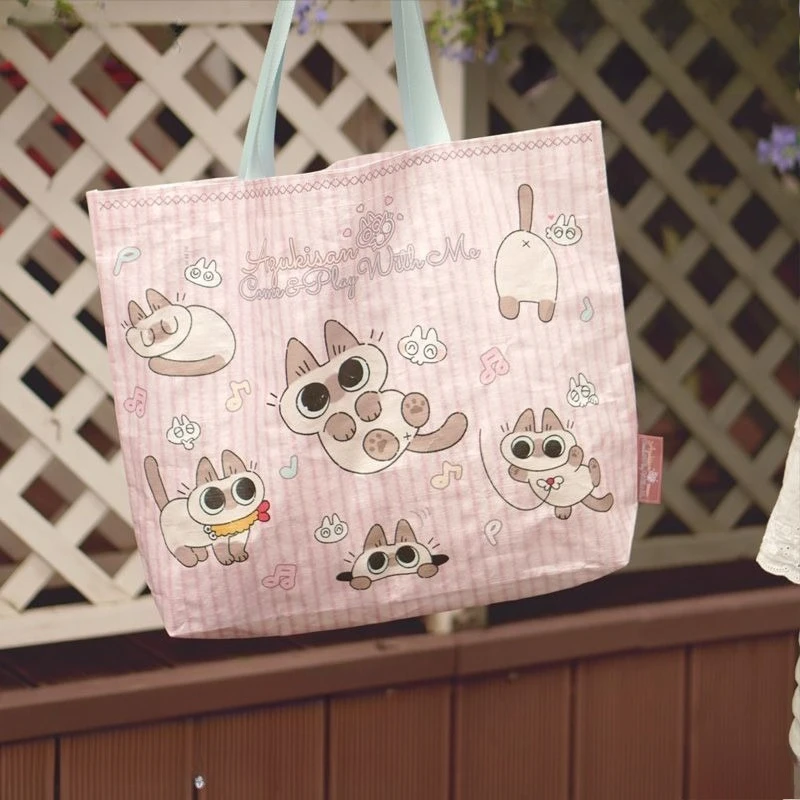 Azuki Einkaufstasche Neuer Kreativer Stil Niedliche Cartoon-Optik Modisch und einzigartig Einfache Große Kapazität und Tragbare Handtasche für Ausflüge – Detail 2