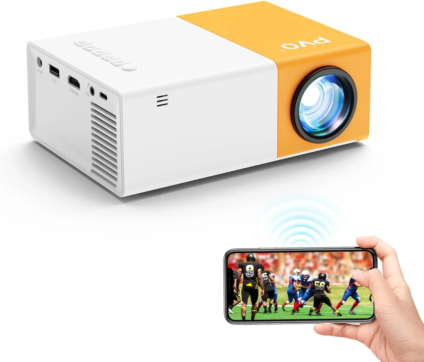 

YG300 HD 320x240p Мини-LED-проектор с поддержкой HDMI, USB, TF, домашний аудио-мультимедийный плеер, портативный смарт-проектор для путешествий