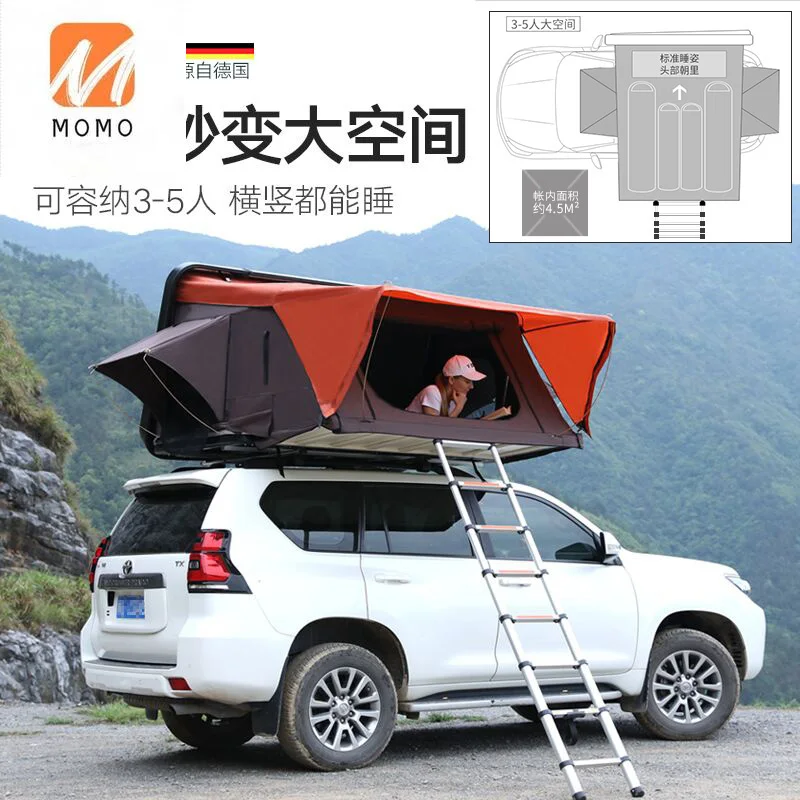 Car Tent Self-Driving Travel Cross-Country Limo SUV Car Double Hard Shell Imported Automatic Roof Tent