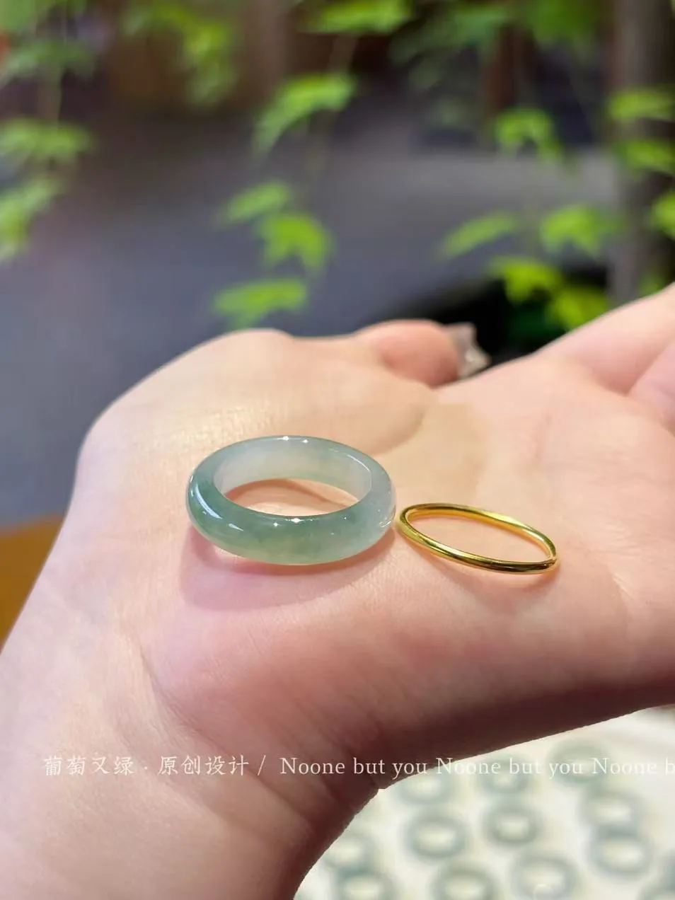 

Натуральное нефритовое кольцо из жадеита, кольцо с эффектом ледяной глазури, кольцо с эффектом снежинки, для мужчин и женщин, парное.