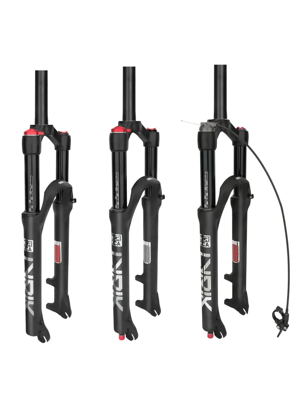 AliExpress NONE MEROCA MTB Air Suspension Fork 26/27.5/29 Inch 120mm Travel Straight Tube Disc Brake Fork with Lockout