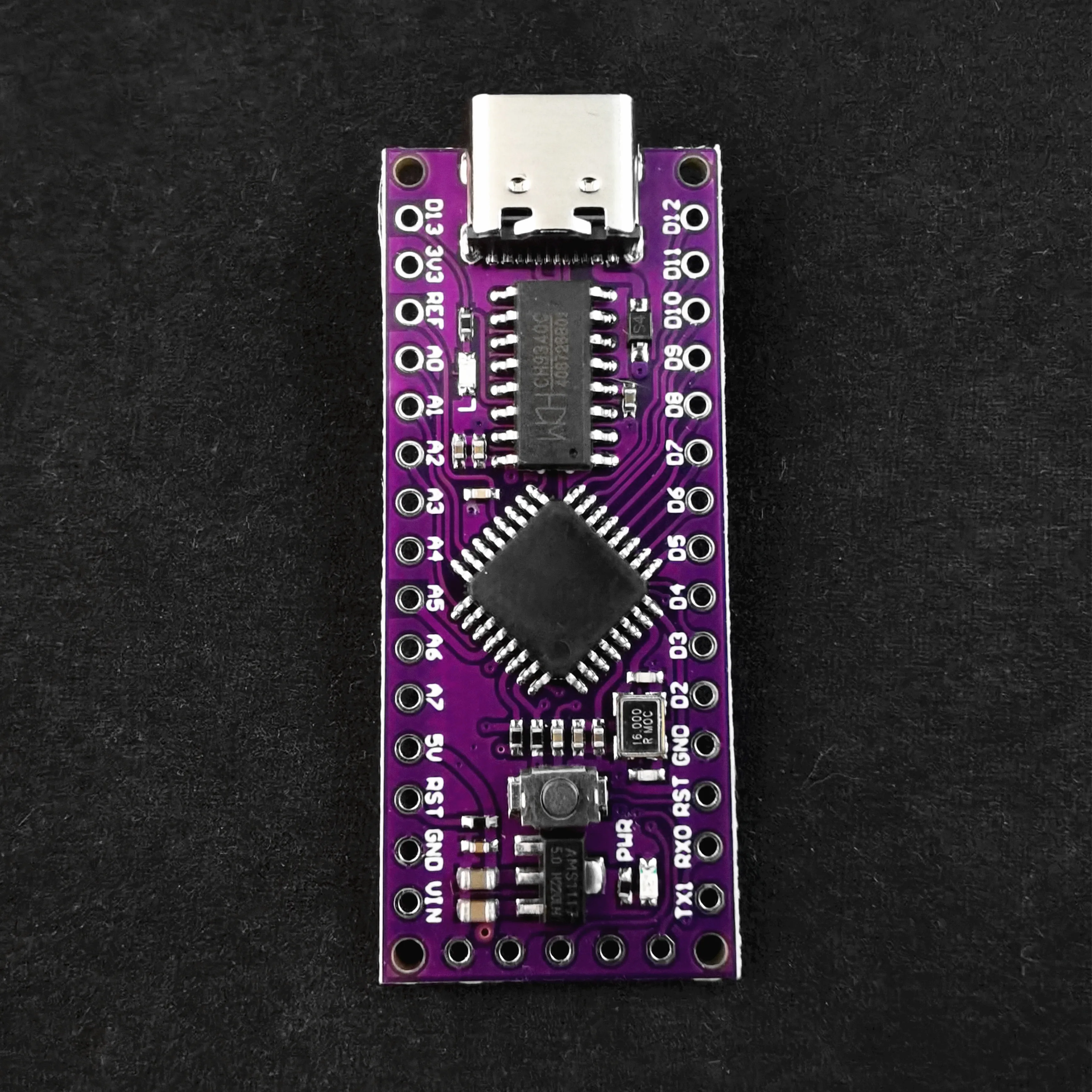 Cristal Substitui Interface Nano, Driver USB, Tipo-C, LGT8F328P, LQFP32 MiniEVB, V3.0, ATMeag328P, CH9340C, CH340C, SOP16, Fábrica