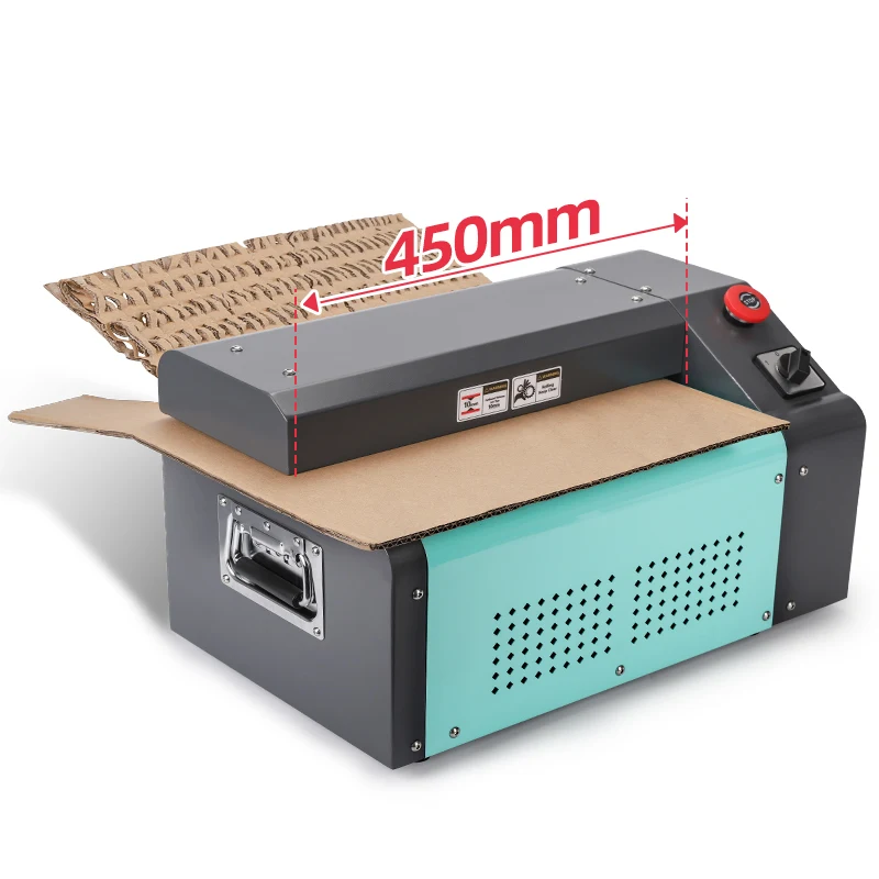 450mm Paper Corrugated Cardboard Chipping Shredders Cut Machine 10mm Thick for Online Business Cushion Packaging Material view 4
