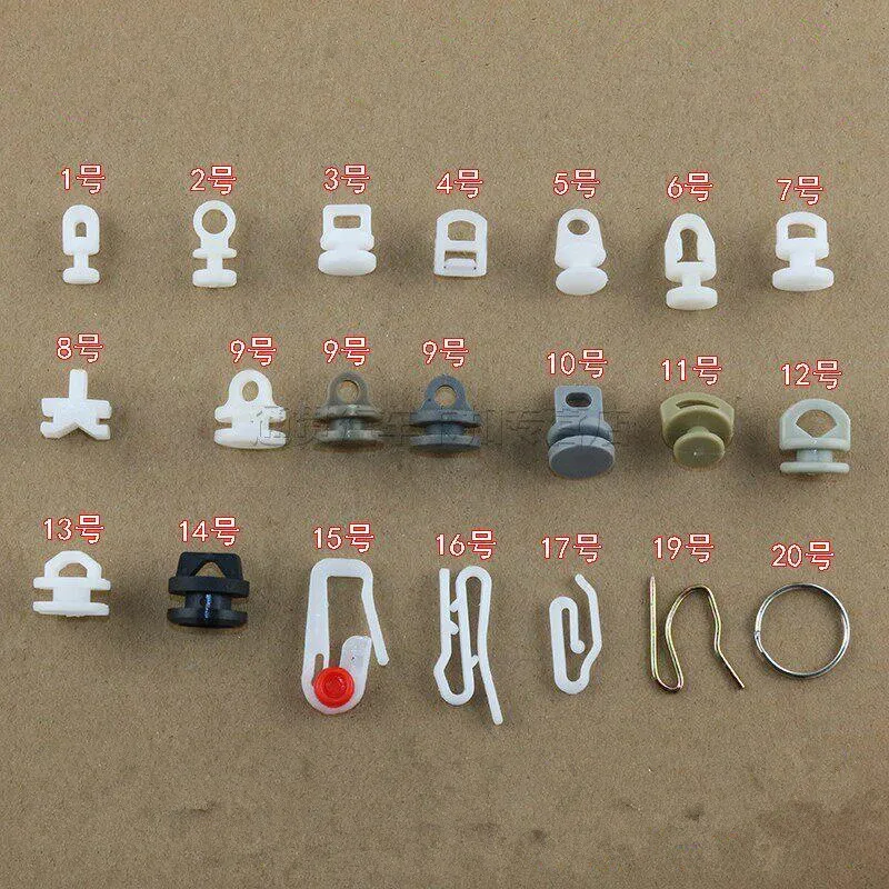 10 Uds. De polea para cortina de coche, Nano rueda, Clip para cortina de autobús, ganchos para cortina de ducha, accesorios para pista de cortina Maison