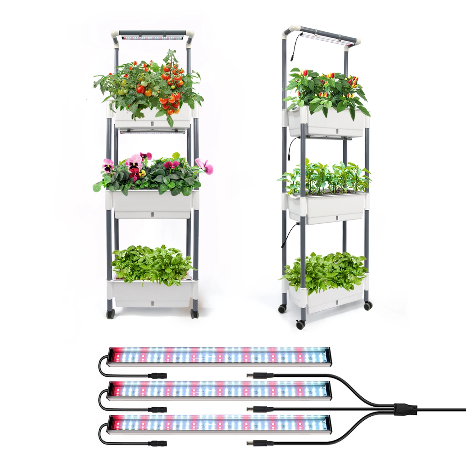 

Smart Home 3 Tier Self Watering Indoor Garden Starter Kit Hydroponic Vegetable Growing System