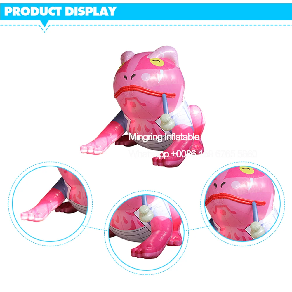 Inflável mais bonito para publicidade do evento, Modelo Red Frog, Mascote publicitário