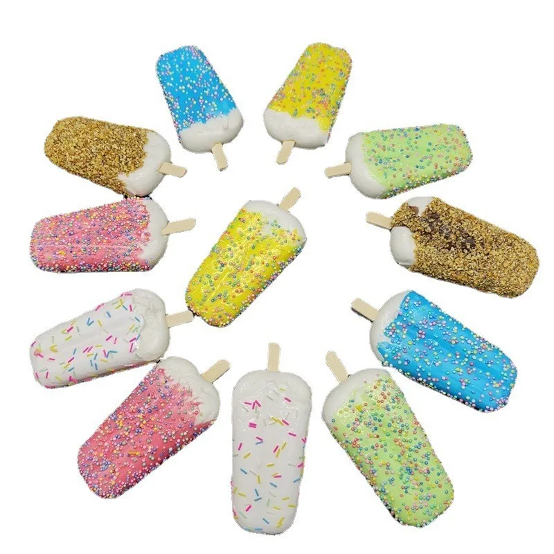 Simulation Ice Cream Summer Fake Ice Cream Shop Photo Props Kids Teaching Toys Artificial Ice Cream Window Display