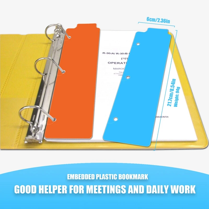 

20 штук пластиковых закладок-разделителей для планеров, мини-разделители с защелкой, разноцветные пластиковые закладки