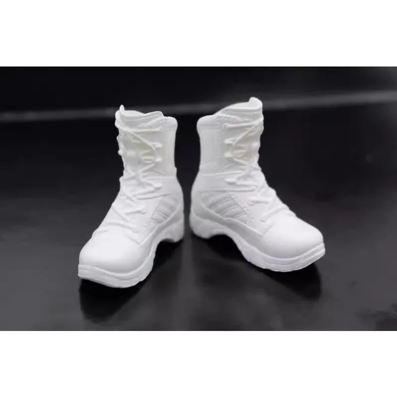 1/6 Scale Soldiers Female Police Combat Boots Military Style Shoes Model for 12'' Detachable Foot Body Toys