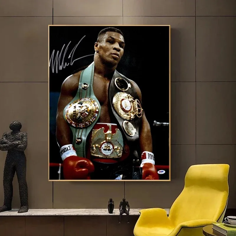 Boxing Mike Tyson Wall Art Painting Star Posters Prints Canvas Painting Print Pictures for Living Room Decoration Cuadros