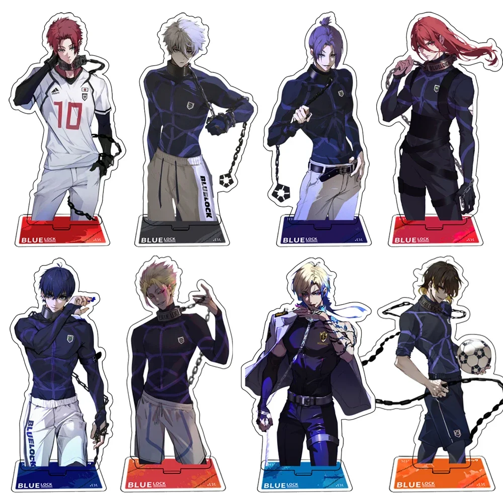 Blue Lock Acrylic Stand Model Figures Nagi Seishiro Mikage Reo Bachira Meguru Anime Desk Display Collection Model Fans Gift