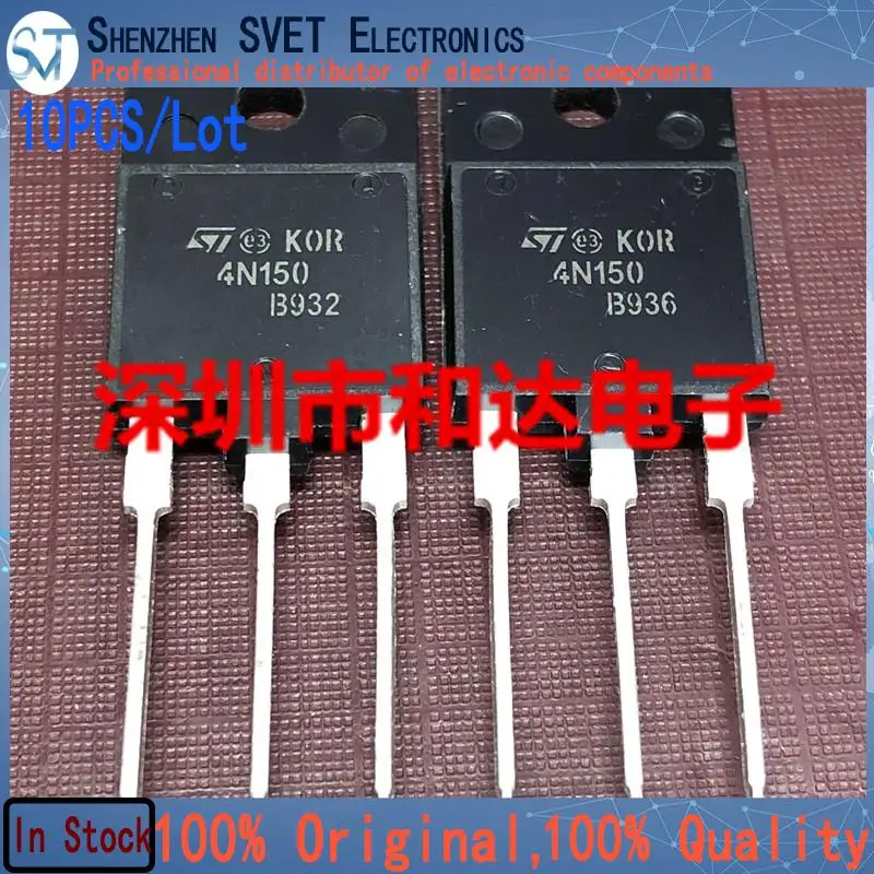 10PCS/Lot 4N150 STFW4N150  TO-3PF 1500V 4A   Imported Original New And In Stock 100%Test