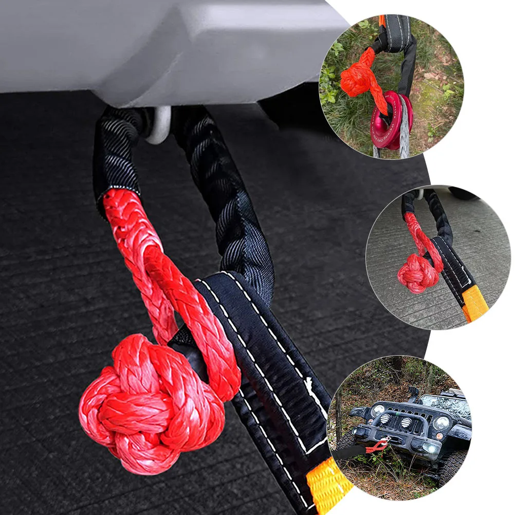 

Soft Shackle Recovery Ring Multi-Functional Off Road Emergency Rescue Rope Soft Release Hook Winch Accessories Recovery Kit