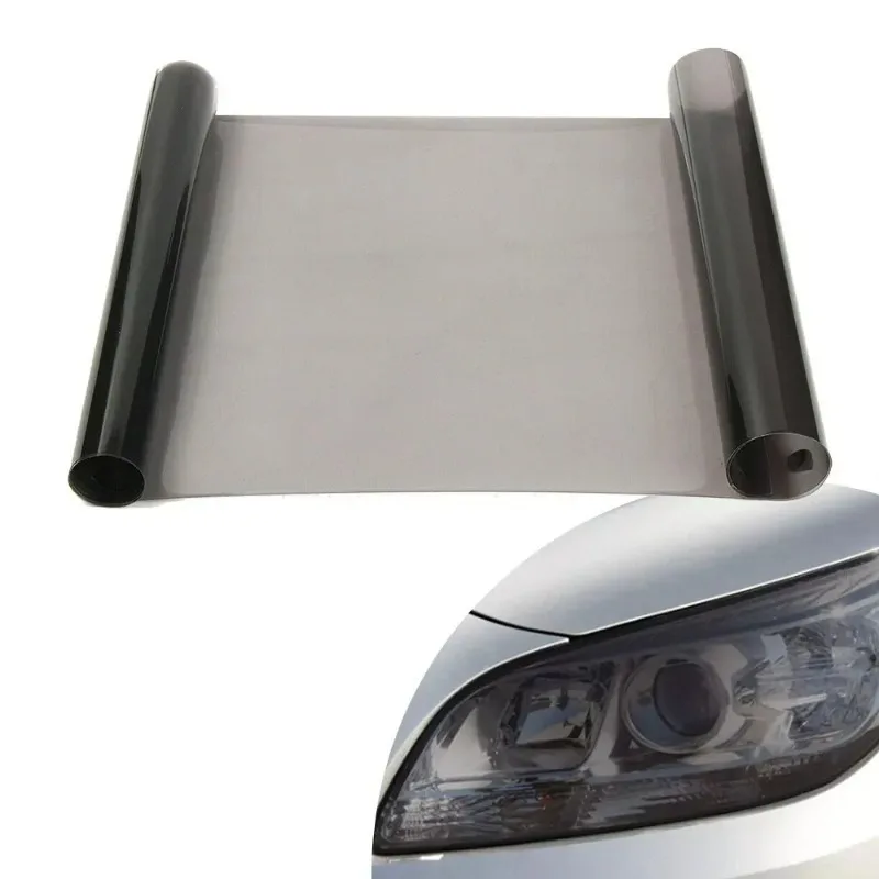 Glänzende Transparente Hellschwarze Rauch-PVC-Folie Scheinwerfer-Rücklicht-Folienabdeckung Aufkleber für Fahrzeuge Auto Vinyl-Dekor