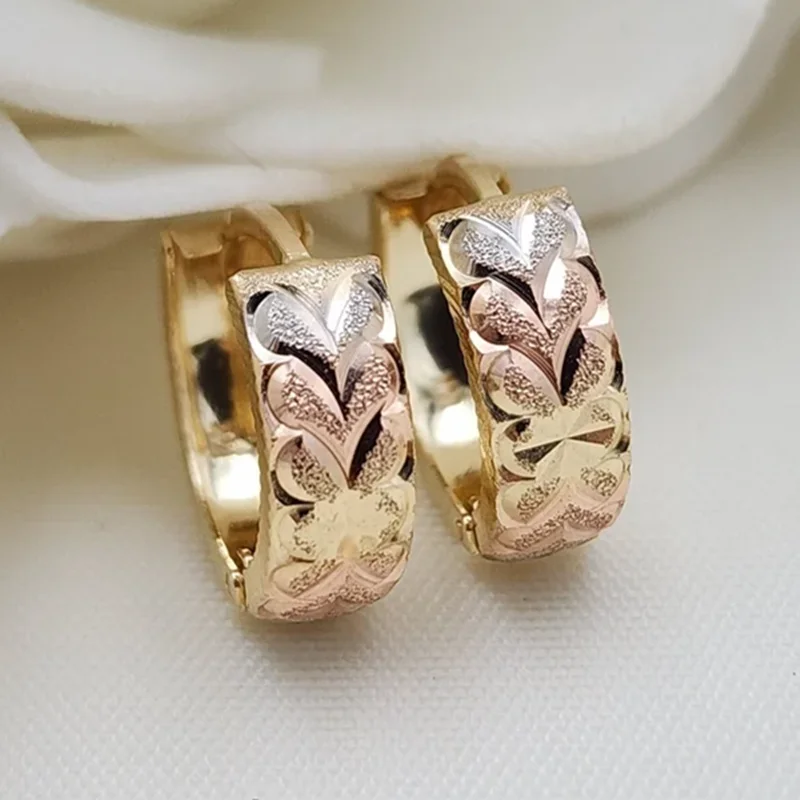 Huitan Unique Design Hoop Earrings for Women