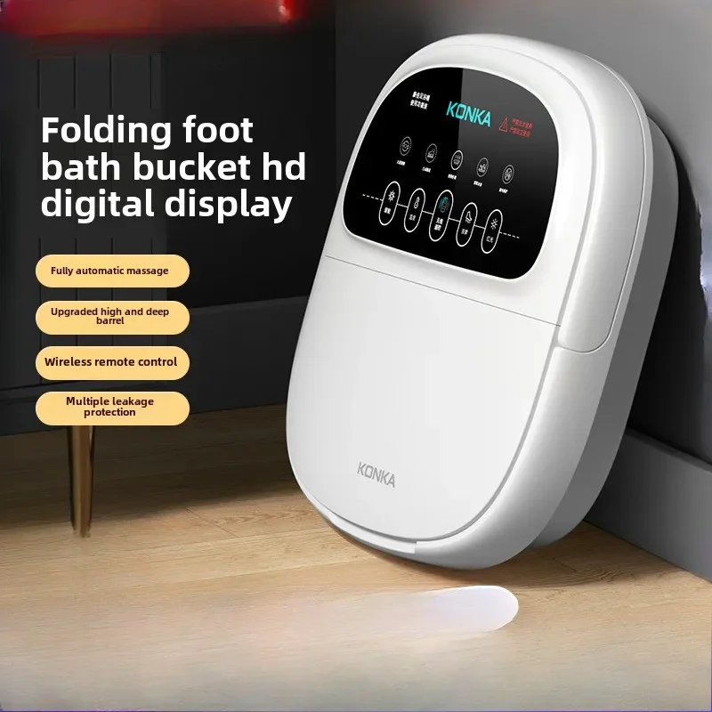 

Folding High Deep Foot Soaking Bucket Automatic Heating Intelligent Constant Temperature Foot Bath Electric Massage Foot Bath