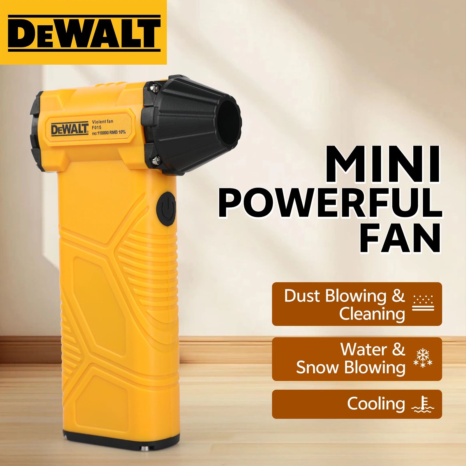 

Пылесос DEWALT Type-C с зарядкой сильного ветра, бесщеточный сухой турбовентилятор, 110000 об/мин, мощный жестокий вентилятор