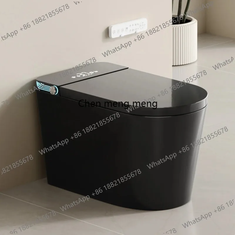 Glossy Black Wc Intelligent Toilet Ceramic Automatic Toilet Bowl Bathroom Sanitary Smart Electric Toilet