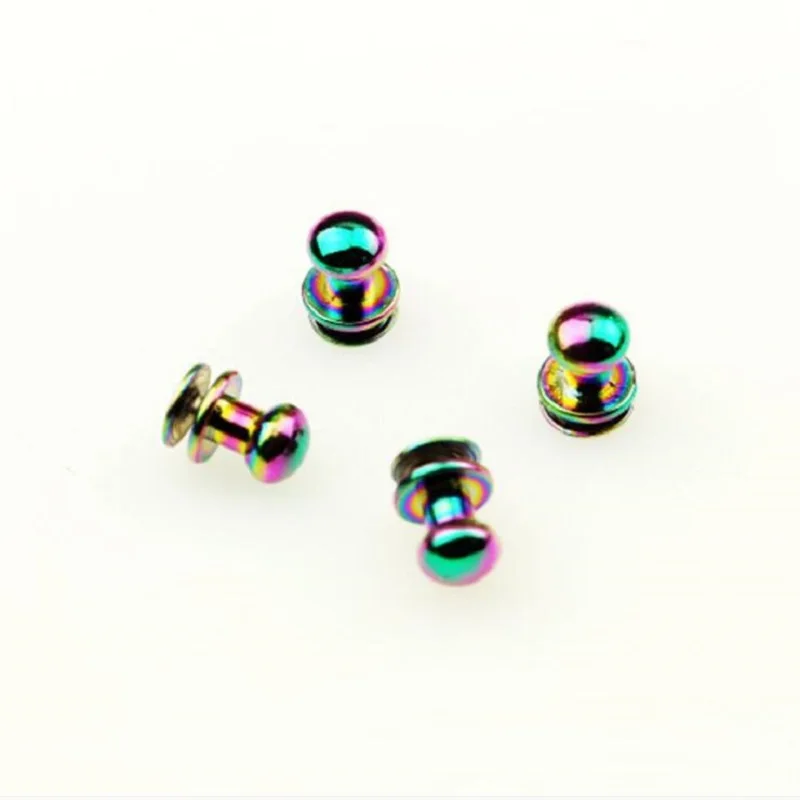 

10pcs/50pcs Luggage Handbag Hardware Accessories 7mm Seven Colors Zinc Alloy Pacifier Monk Head Belt Screws Rivets