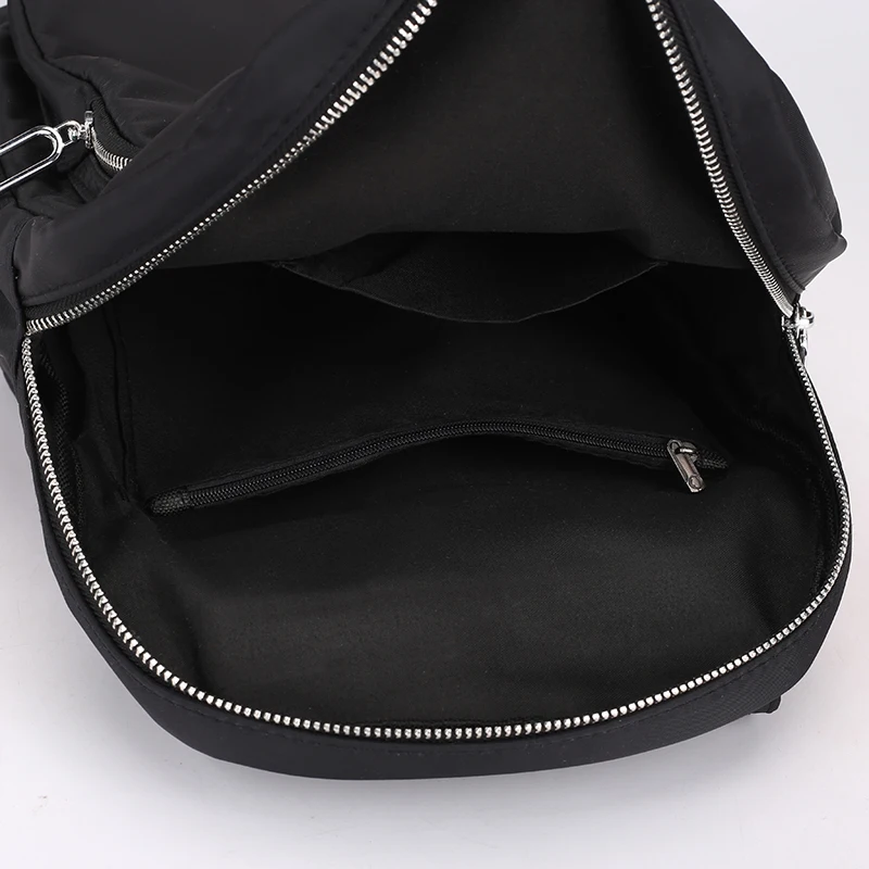 backpack women hiking tassels black waterproof Oxford cloth School bag new fashion casual cute light black backpack girl