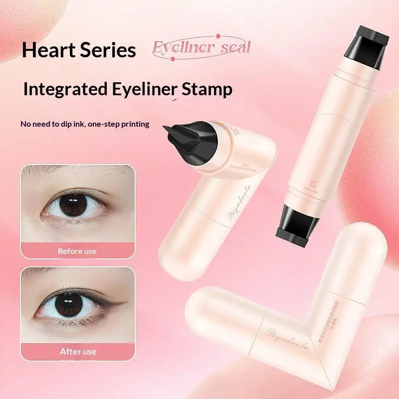 Rotating Eyeliner Stamp Pen, Long-Lasting Waterproof & Sweat-Proof,One-Touch Application,Ideal For Beginners,Perfect For Daily