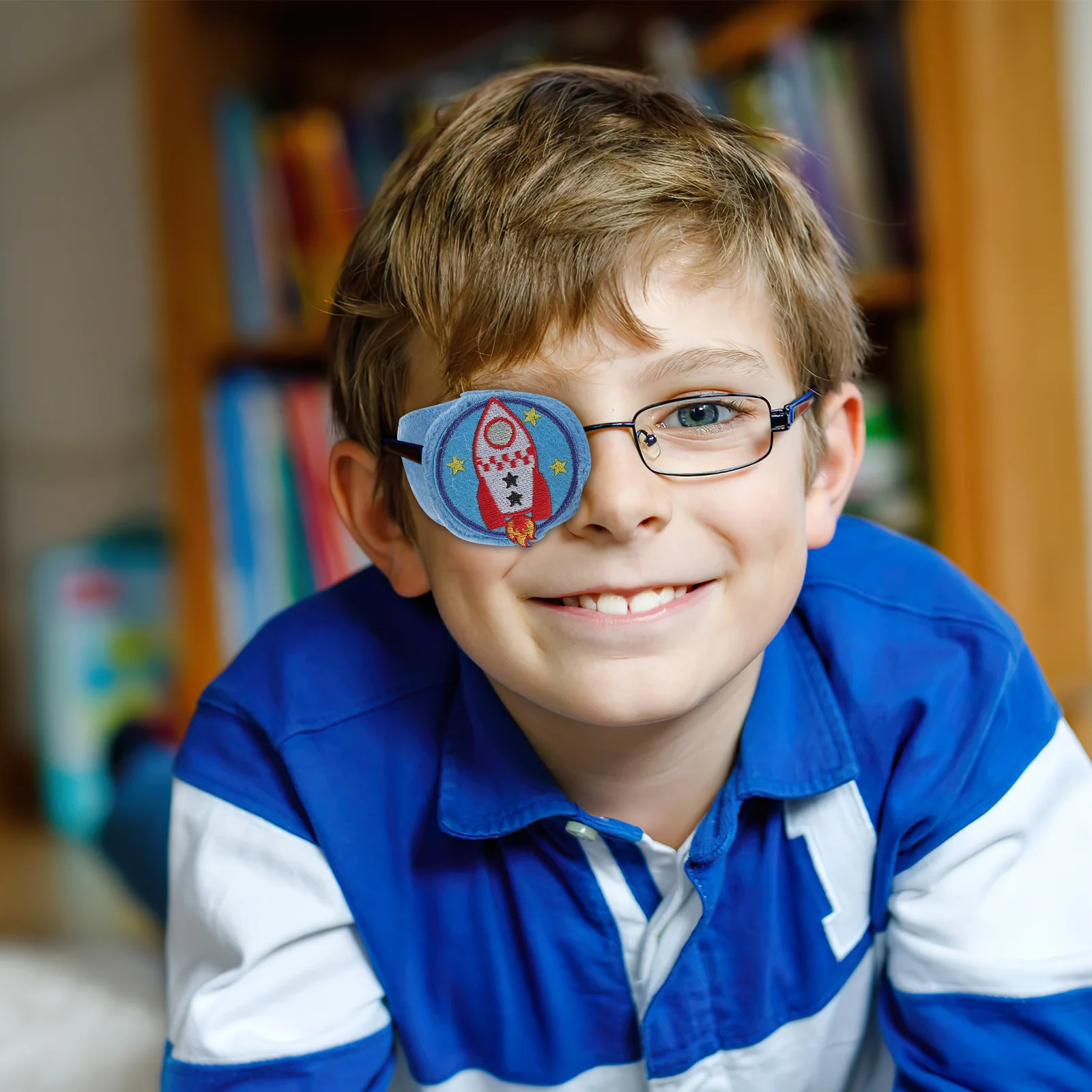 2pcs Single Eye Patch For Kids Adjustable Amblyopia Correction Eye Cover Reusable One-Eye Washable Children