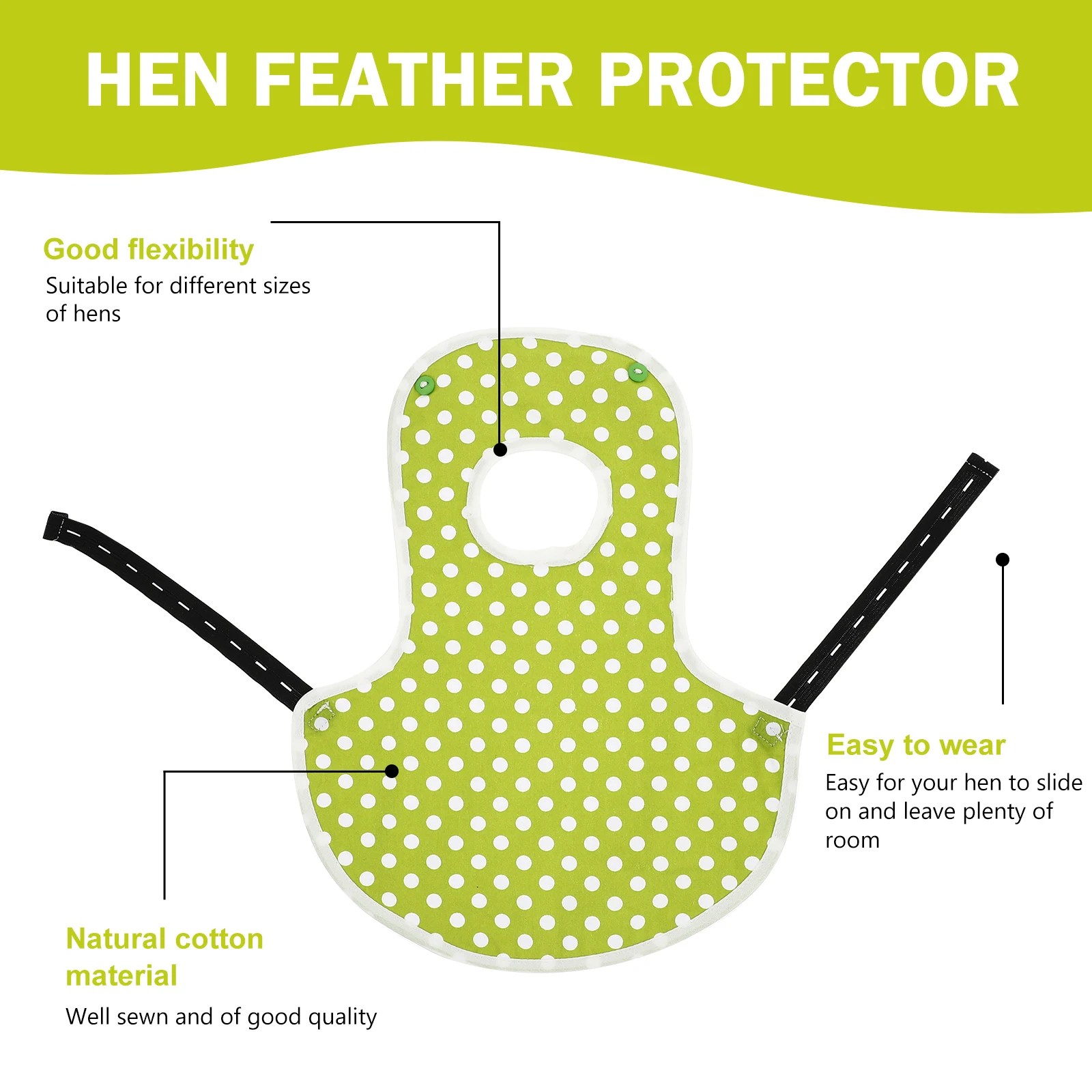 

Chicken Saddle Hen Protector Poultry Apron Elastic Adjustable Hen Clothes Chickens