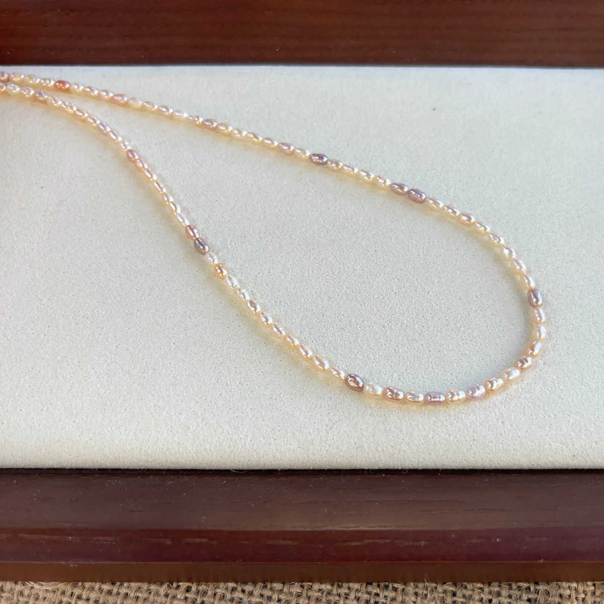 

2-3mm AA+ Natural Freshwater Pearl Candy Color Rice Beads Charms for DIY Women Men Necklace Jewelry Making Accessories